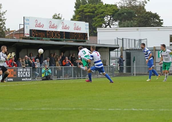 Bognor on the way to beating Oxford - and on the way to the fourth qualifying round / Picture by Tim Hale
