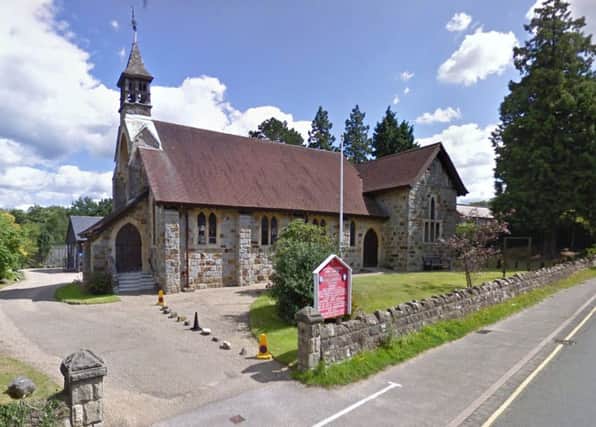 The scene of the crash - St Michael and All Saints church. Photo courtesy of Google Maps street view. SUS-151210-111835001