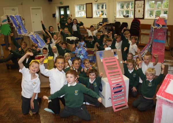 Celebrating Cardboard Challenge week at Loxwood Primary School SUS-151023-171356003