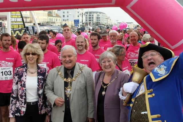 Worthing town crier Bob Smytherman gives a shout out DM15221276a