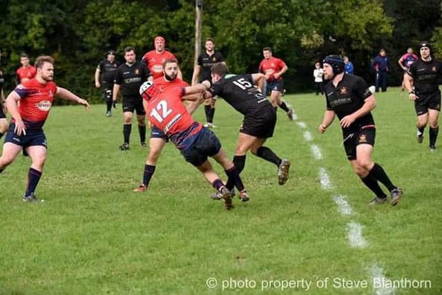 Action from Burgess Hill v Aylesford Bulls. Picture by Steve Blanthorn ieXQKTC7KgjE0sHXntCe