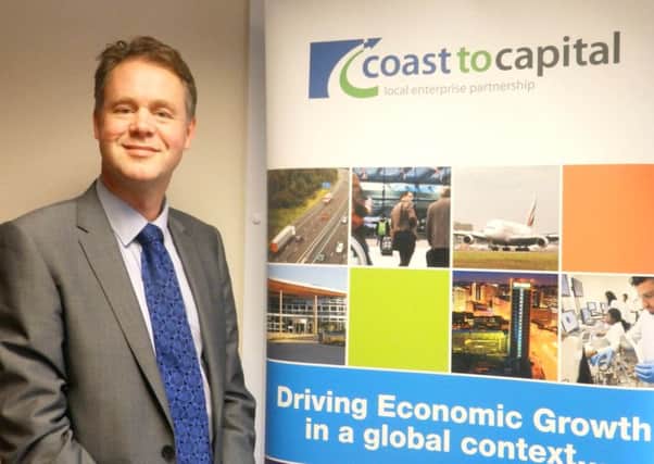 Jonathan Sharrock new chief executive of Coast to Capital Local Enterprise Partnership (photo submitted). SUS-151013-115705001