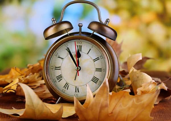 Get ready for the clocks to go back