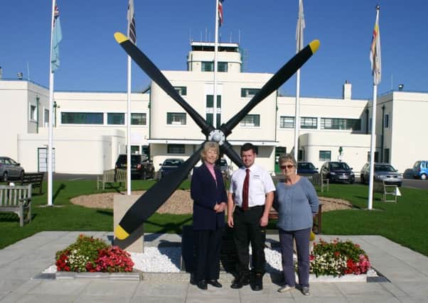 Mayberry Garden Centre retail manager Martin Barrett with trustees Maureen Meadows, left, and Anne Bean