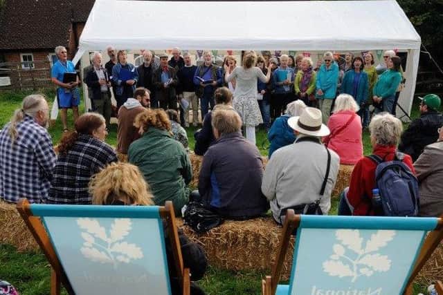 The atmosphere created by the South Downs Folk Singers, Fishbourne Morris and bands such as Renegade Dogs and Said the Maiden was fitting for a glorious autumnal day