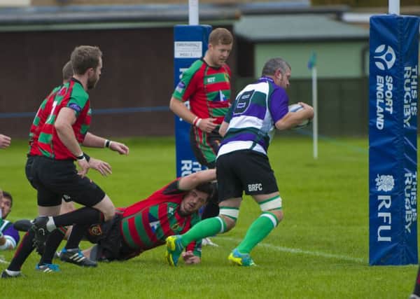It's try-time in Bognor's win over Millbrook / Picture by Tommy McMillan