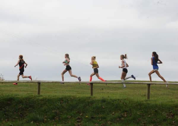 The under-13 girls' race at Goodwood / Picture by Kate Shemilt