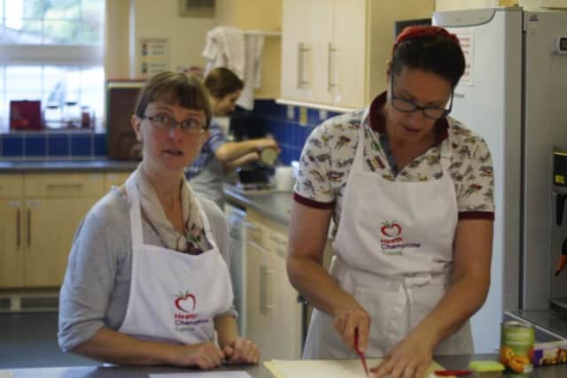 Liane Webb, left, and Caroline Middleton attended a cookery leader course in Worthing in May