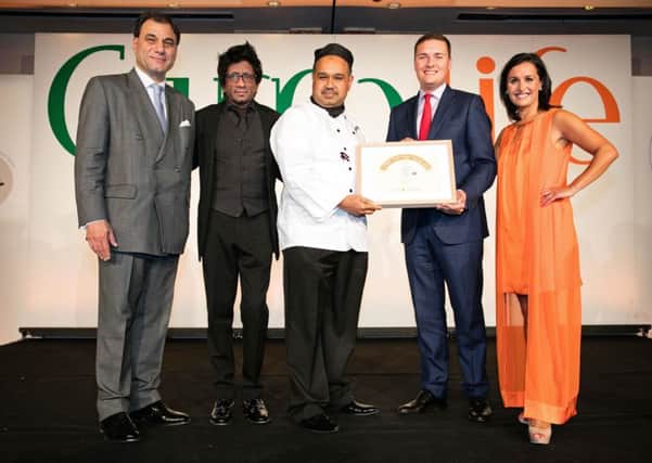 Lord Karan Bilimoria, founder chairman of Cobra Beer, Illy Jaffar from Chivas, chef Askor Ali from Mahaan, Wes Streeting MP and broadcast journalist Nina Hossain