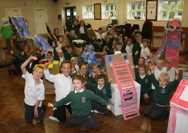 Celebrating Cardboard Challenge week at Loxwood Primary School