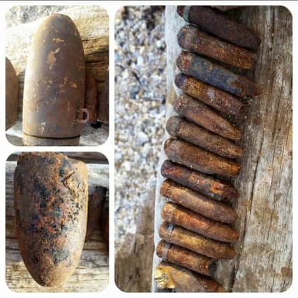 The Selsey Coastguard team were called out to reports of ordnance on Medmerry Beach on October 20 PICTURE BY SELSEY COASTGUARD RESCUE TEAM
