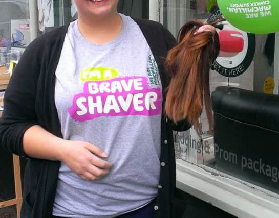 Bex Rogers, from Emsworth, after she shaved her head for the Little Princess Trust and Macmillan Cancer Care's Brave the Shave campaign SUS-151024-162238001