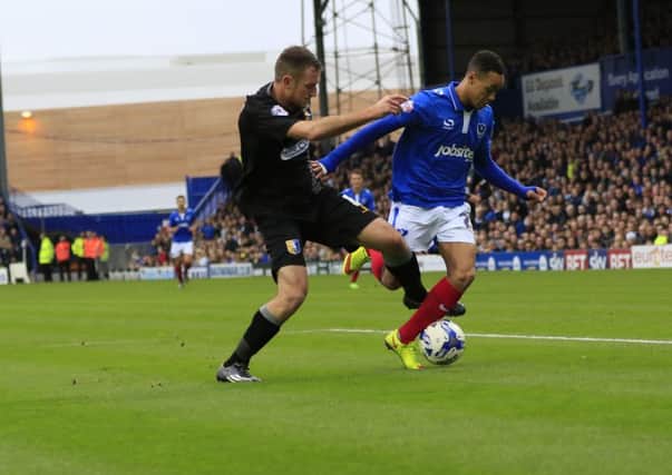Mansfield battled hard at Fratton Park. Picture: Barry Zee