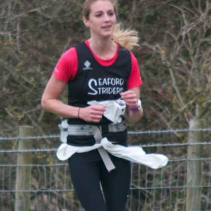 Claire Keith who has just completed a heptathlon of races in support of charity