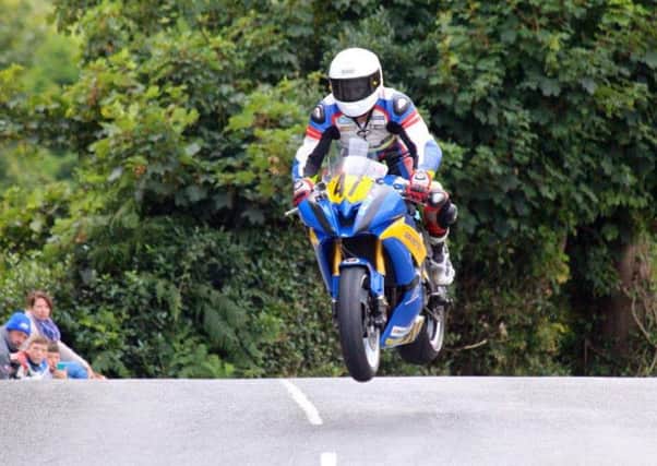 Don Gilbert in action on the Isle of Man
