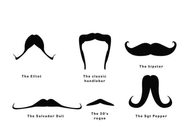 Moustache styles