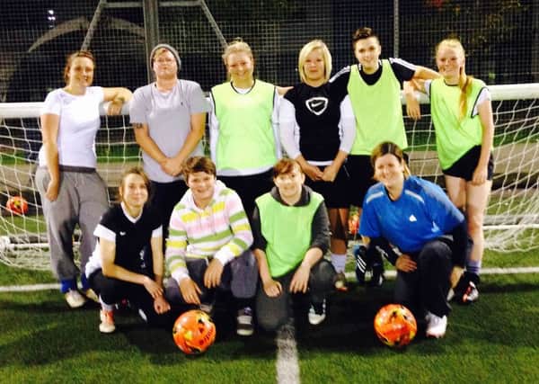 Pagham ladies at a training session