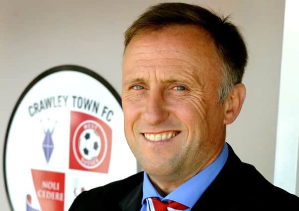 Crawley Town FC unveil their new manager Mark Yates 19-05-2015.  SR1510742. Pic by Steve Robards SUS-150519-152434001