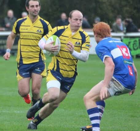 Owain Davies in action for Raiders