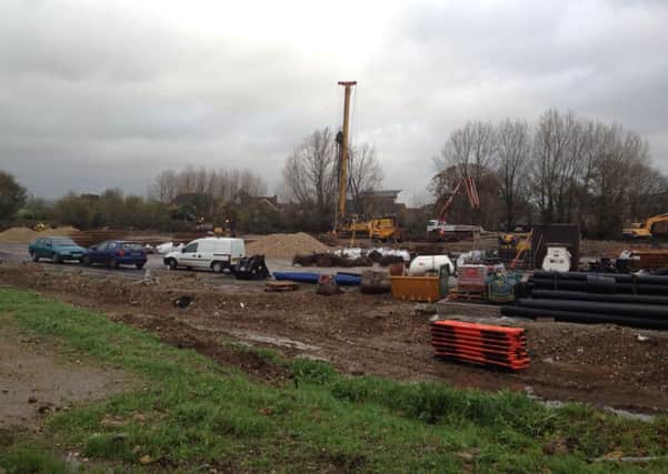 Building work has started on phase one of the Barnfield Drive retail park