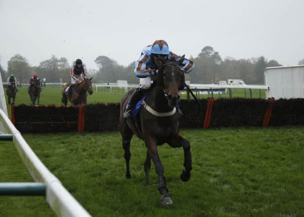 Josh Moore wins on Gary Moore-trained Flute Bowl at Fontwell / Picture by Clive Bennett