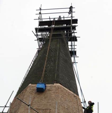 Work undertaken on the spire