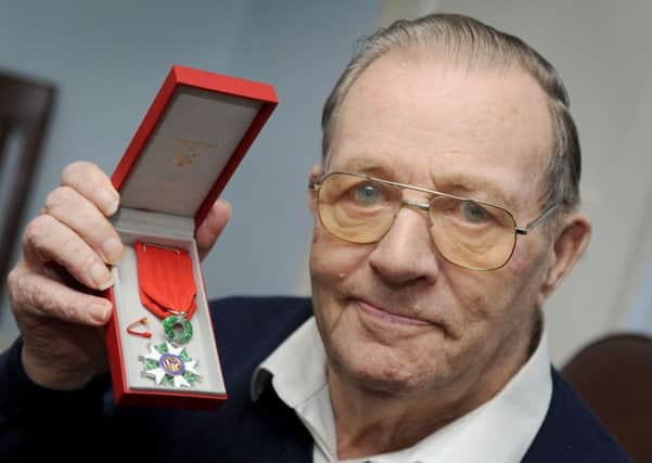 Fred Milward, from Westfield, awarded the Legion D'Honneur. SUS-151111-125122001