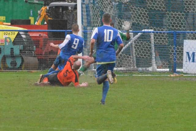 Phil Johnson scores on his debut.Picture by Grahame Lehkyj
