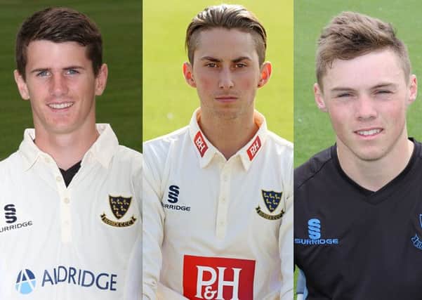 From L-R: George Garton, Fynn Hudson-Prentice, Phil Salt and Stuart Whittingham have all been handed Junior Professional Contracts for the 2016 season