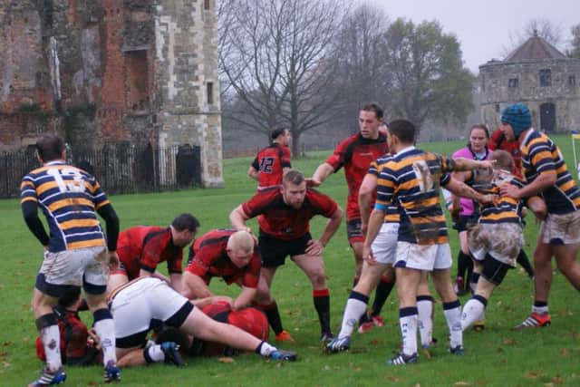Heath overcame tough conditions to control the ball and the match v Midhurst
