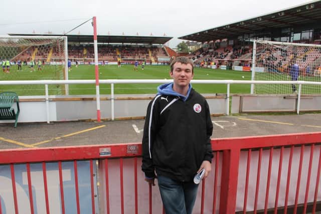 Keen CTFC and BHTFC fan Dean Griffin from Burgess Hill. SUS-151116-101618002