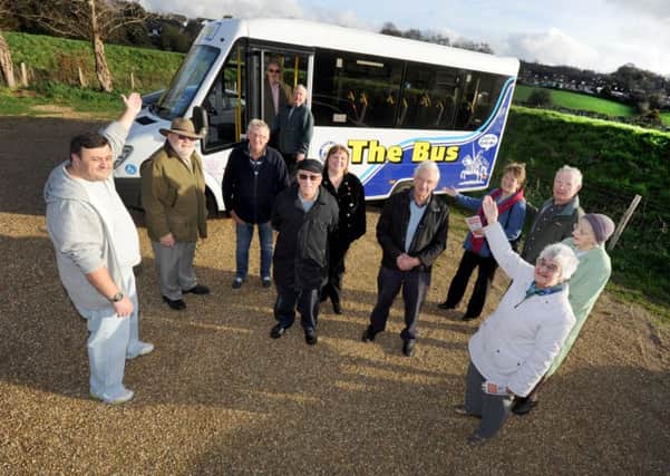 Battle Area Community Transport unveils its new minibus at Robertsbridge Village Hall.  SUS-151211-151720001