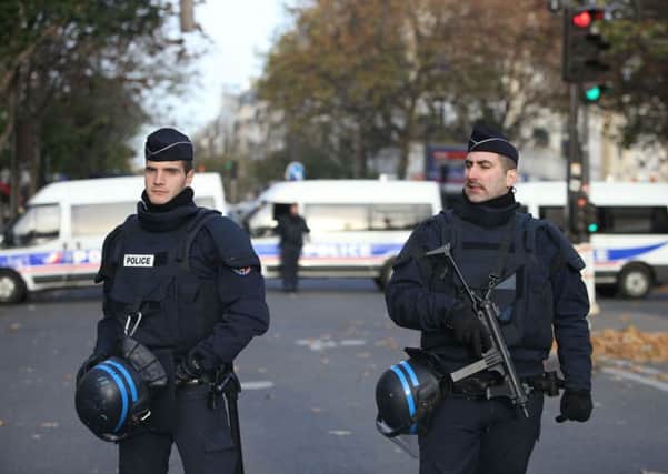 Police activity by the Bataclan concert hall, Paris, one of the venues for the attacks in the French capital which are feared to have killed around 129 people. PPP-151114-123230001