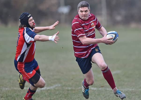 Crawley Rugby Club's Andy Evans in action against Seaford. Picture courtesy of John Walton SUS-150323-175458002