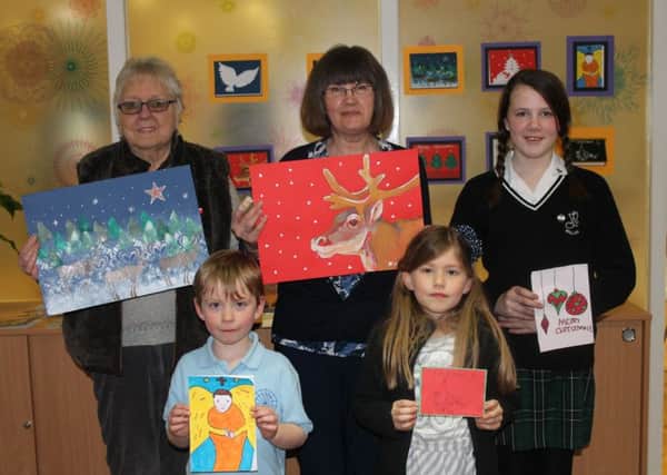 The 2015 St Catherine's Hospice Christmas card pictures have been designed by patients of of the hospice - picture submitted SUS-151011-093936001