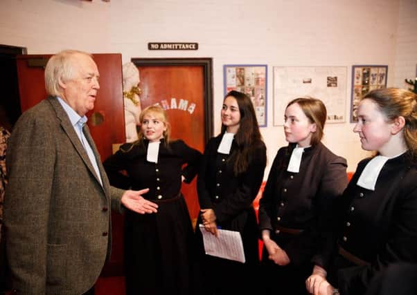 Sir Tim Rice at Christ's Hospital. Picture by Toby Phillips.