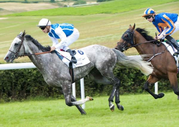 Solow flies in the Qatar Sussex Stakes / Picture by Tommy McMillan
