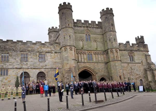 Battle Abbey Green was used for the Armistice Day service