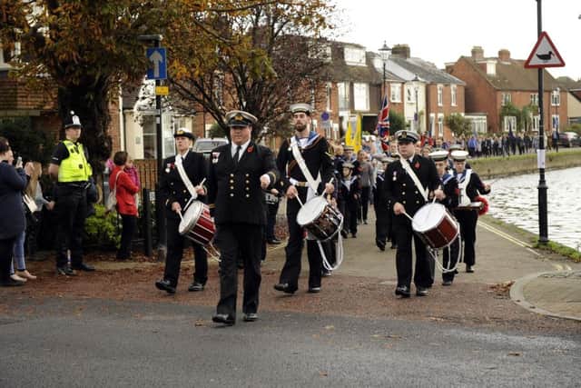 The Remembrance Day Parade in Emsworth before the service at St James' Church Emsworth 

Picture by:  Malcolm Wells