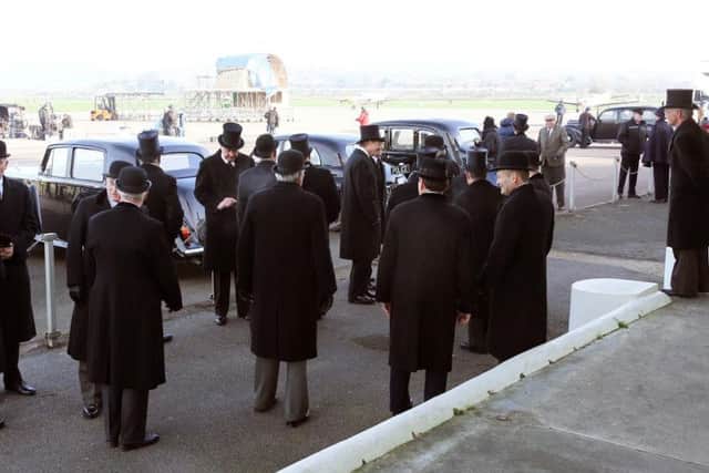 John Lithgow films at Shoreham Airport. Picture by Eddie Mitchell