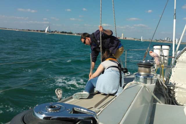 Young carers help sail the Solent