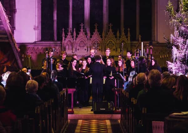 The Collyers Choir (photo by Collyers student press photographer, Dom Rees) SUS-151215-095521001