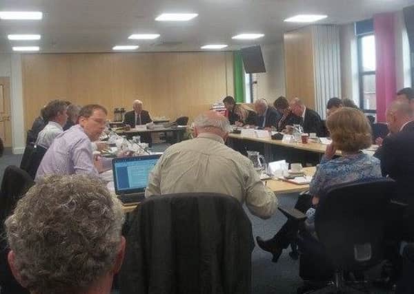 A public hearing, like the one pictured earlier this year, will discuss housebuilding
