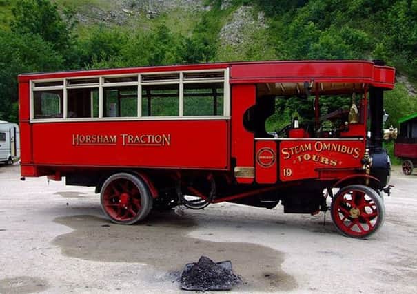 Les and Dee Searles 1922 Puffing Billy Foden Steam Bus SUS-151125-132449001