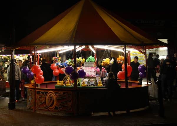 A funfair attraction at last year's late night shopping evening