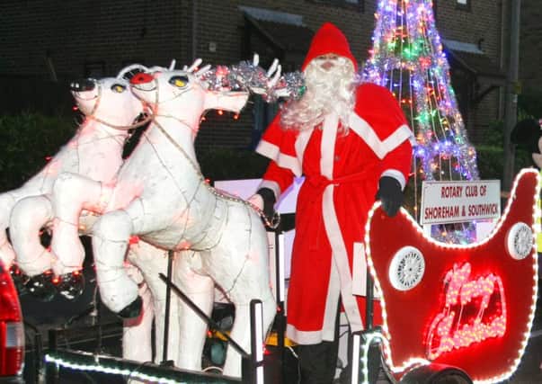 DM15227674a Shoreham and Southwick Rotary Club's Santa sleigh