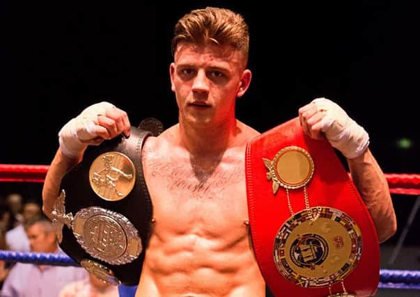 Jamie McGuigan, of Fighting Tigers Gym, will battle for title honours at Pantheon 9 - Apocalypse tomorrow night. Picture courtesy Free The Light Photography
