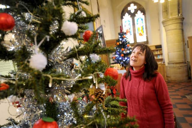 Christmas Tree Festival at St Mary's Church, Battle.
Gabriele Betts. SUS-151129-085149001