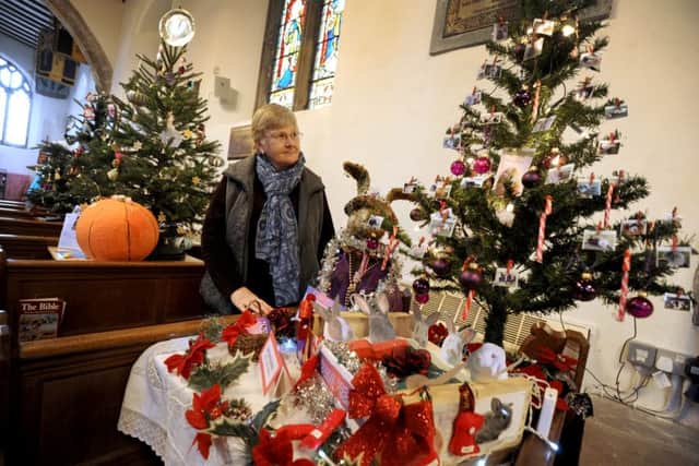 Christmas Tree Festival at St Mary's Church, Battle.
Judith Halls SUS-151129-085216001