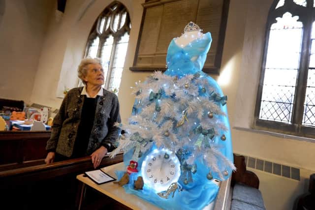 Christmas Tree Festival at St Mary's Church, Battle.
Madge Harris. SUS-151129-085228001